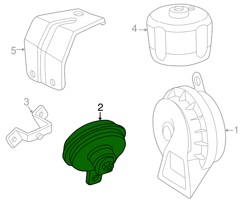 Accessory Horn (E320 E55 AMG E430)