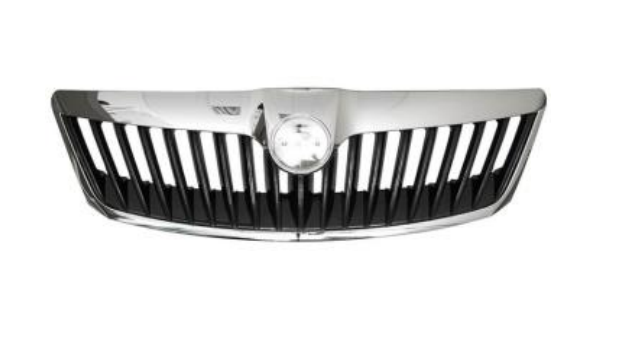 Radiator Grille Without Emblem; Without Chromed Trim Strip; Front