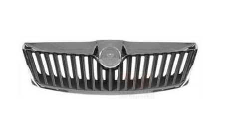 Radiator Grille Without Emblem; With Chromed Trim Strip; Front