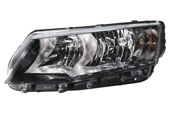 SKODA Headlight; Left; Halogen