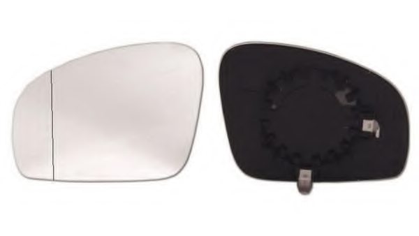 SKODA Mirror Glass; Heated; Left