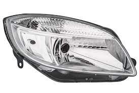 SKODA Headlight With Motor; Right