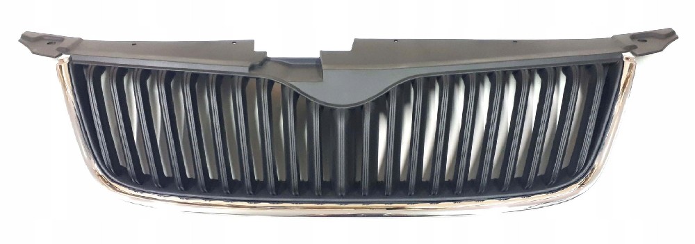 SKODA Radiator Grille Without Emblem; With Chromed Trim Strip; Front