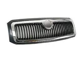 SKODA Radiator Grille Without Emblem; Front