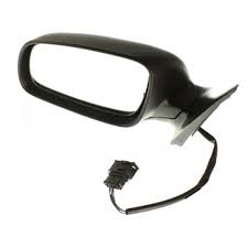 SKODA Rear View Mirror; With Electric Adjustment And Heated; Oblate Plug And Short Cable; Left