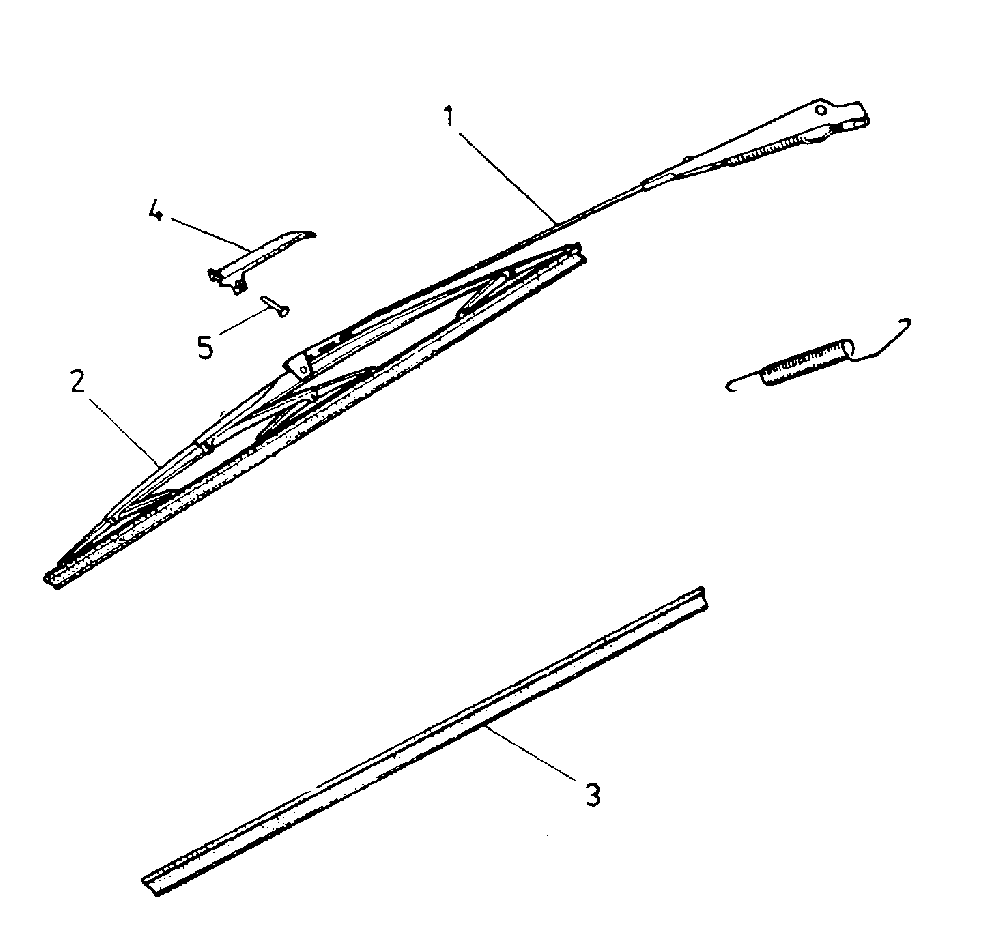 SKODA Wiper Blade; Front; 400Mm